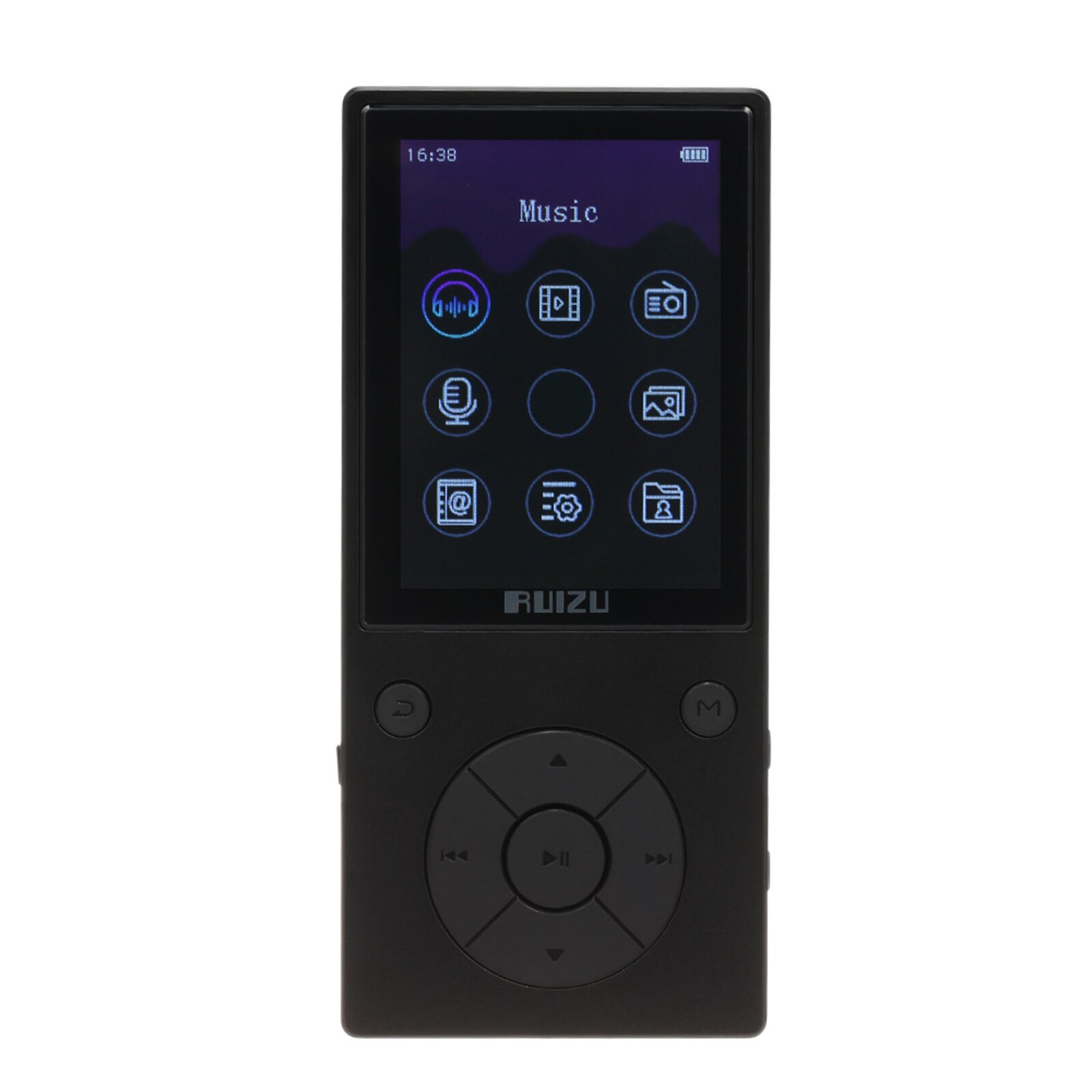 RUIZU D11 Bluetooth MP3 MP4 Player 8GB 2.4inch HD Screen Music Player with Built-in Speaker FM Radio Support TF Card Alarm Clock: Default Title