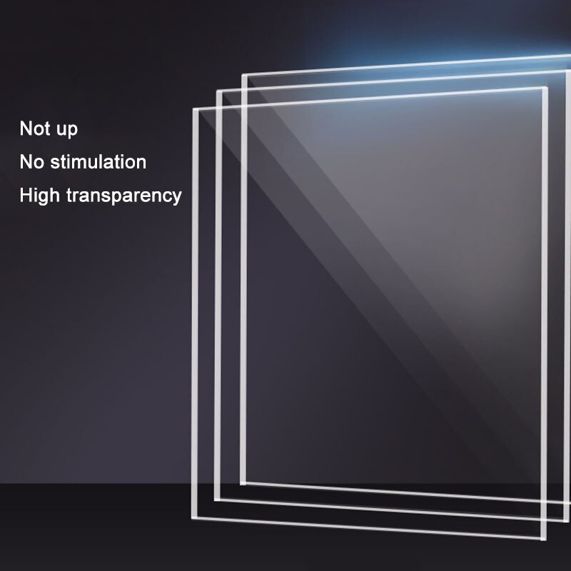 Thickness 1mm 2mm Plexiglass Transparent Clear Plastic Sheet Acrylic Board Plate Organic Glass