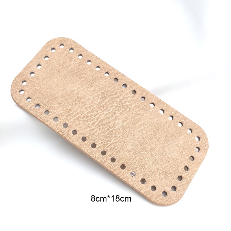 High Qualtiy Round Leather Bottom With Holes Rivet For Knitting Bag Handbag DIY Women Shoulder Crossbody Bags Accessories