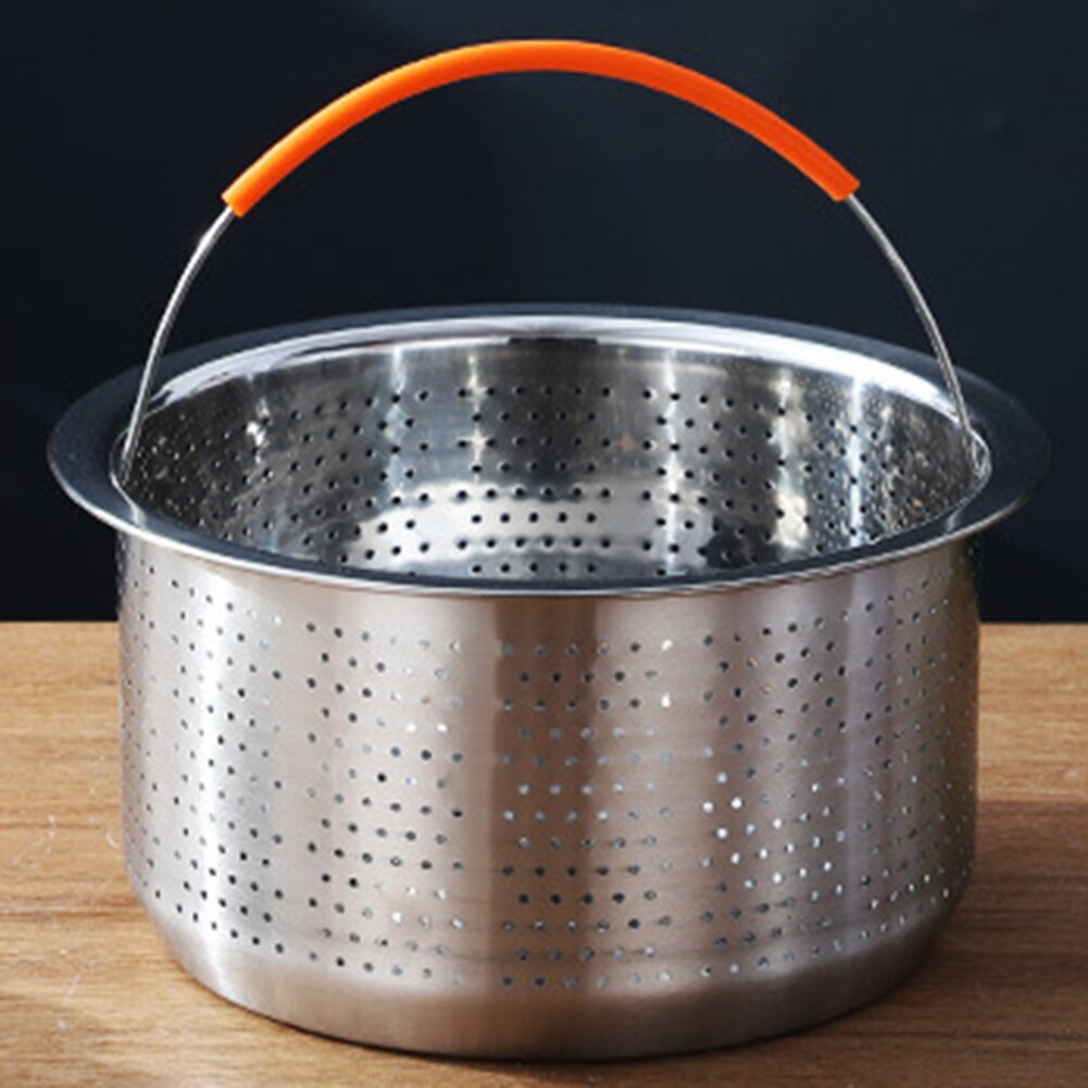 Stainless Steel Vegetable Food Steamer Basket Pressure Cooking Kitchen Tool Anti-scald Steamer Multi-Function Fruit Clean Basket