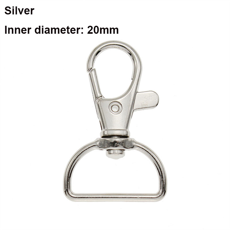 5/10/20 pièces crochets de fermoir pivotant porte-clés crochets D anneau Clip lanière matériel pour porte-clés lanière faisant bricolage artisanat: 6 # / Or