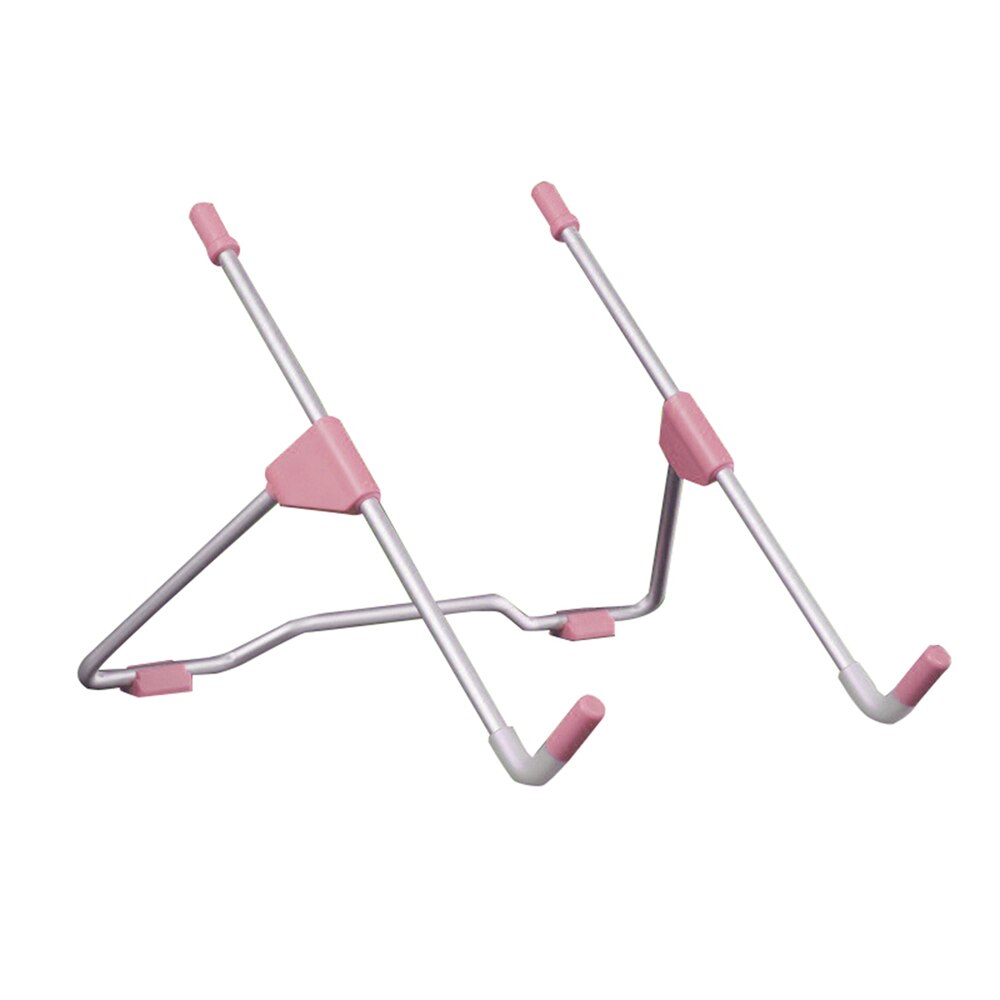 Soporte plegable portátil para ordenador portátil, ángulo de visión/altura ajustable, , aleación de aluminio, Notebook de 10-17 pulgadas: Rosa