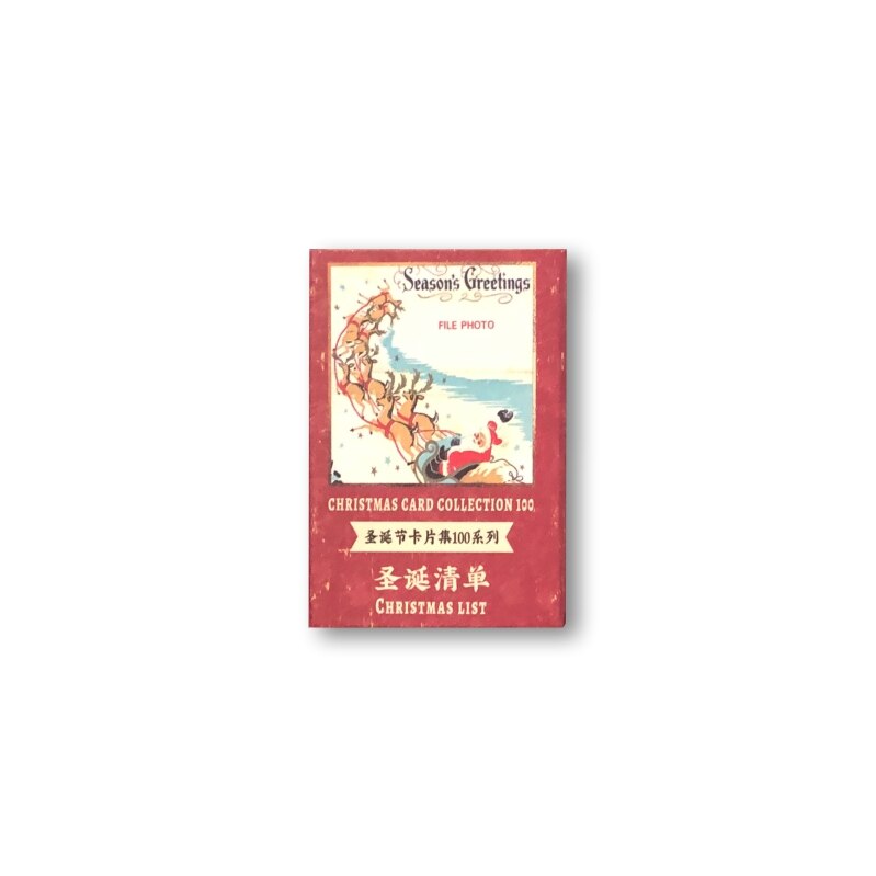 100 sheets Retro Merry Christmas paper Card Decorative Stationery Scrapbooking DIY Diary Album Lable Material Paper LOMO Cards