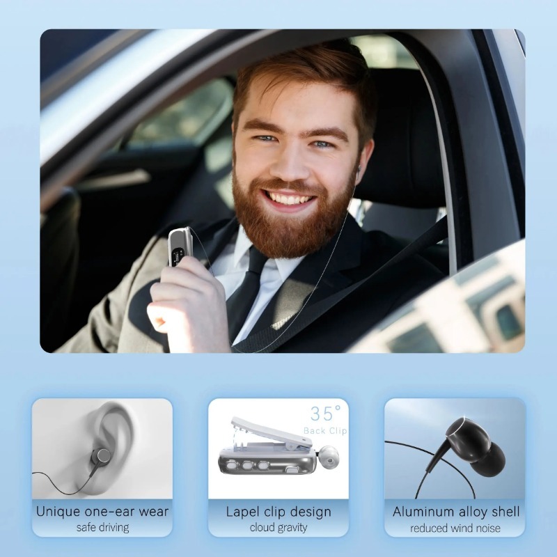 Auriculares inalámbricos Bluetooth K75 con cancelación de ruido, batería ultralarga, número de llamada, auriculares de voz, manos libres con cable