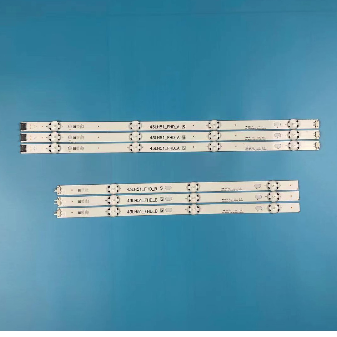 6pcs/set LED backlight strip for LG 43LF510V 43LF5100 43LH5100 43LH5700 43LH570A 43LH520V 43LH590 43LJ515V 43LH510V 43LH570V