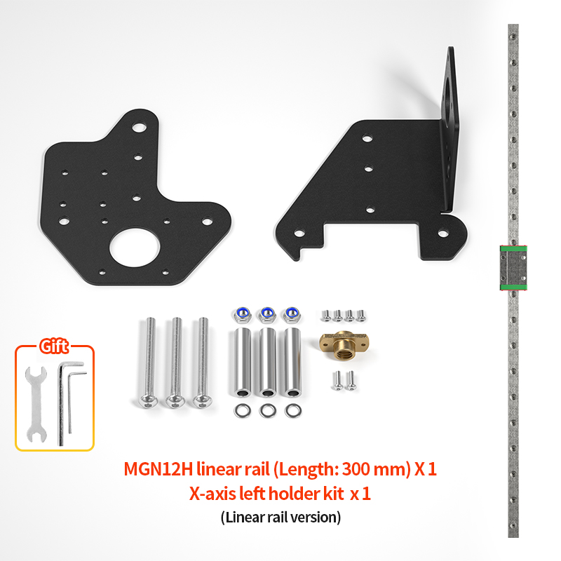DIY 3D Drucker Dual Z Achse X Achse Linear Schiene Upgrade Kit für Creality Ender 3/Ender 3 Pro/Ender 3 V2 3D Drucker Teile: Black