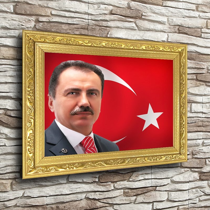 Muhsin Yazıcıoğlu Goud Vergulde Omlijst A3 Tafel-Horizontale: Default Title