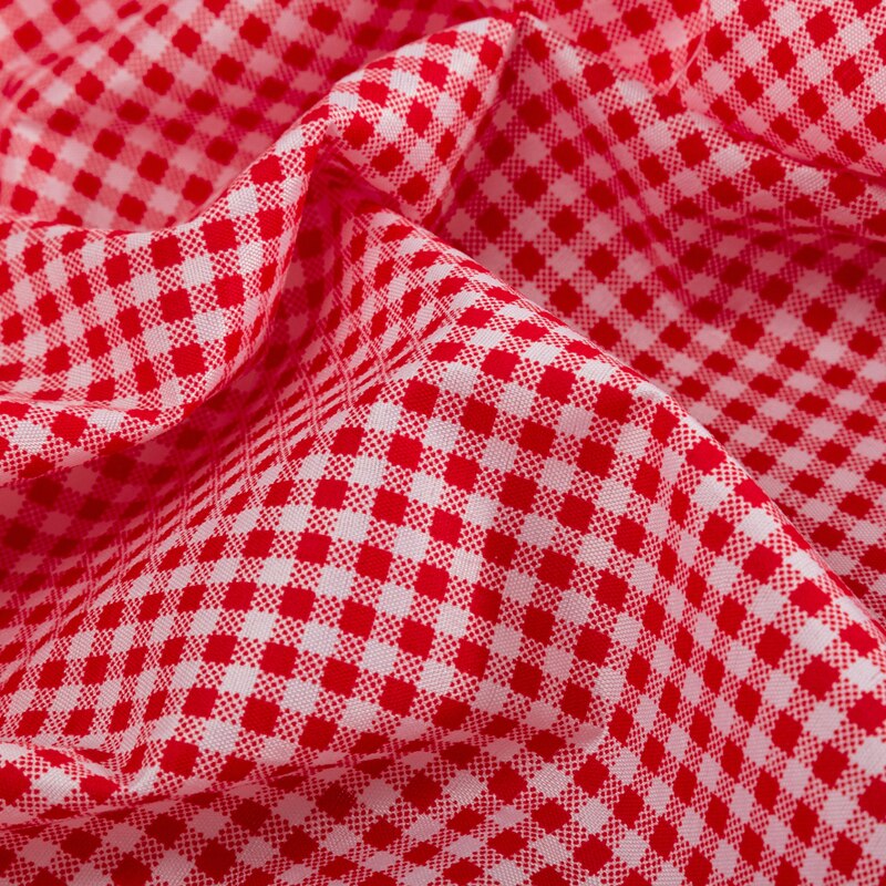 Günstige 100% Polyester Gedruckt Plaid Stoff Für NäHenne DIY 45*145cm T7870