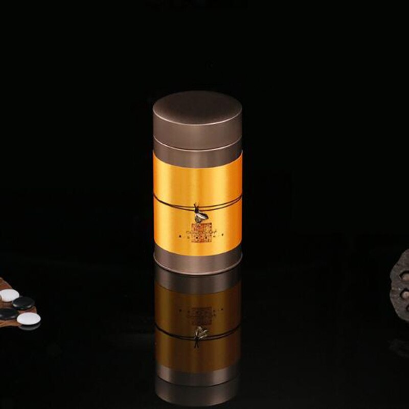 Metal Universal Tea Caddy Sealed Jar Tea Box for Puer Green Tea Storage Chinese Style Household Accessories