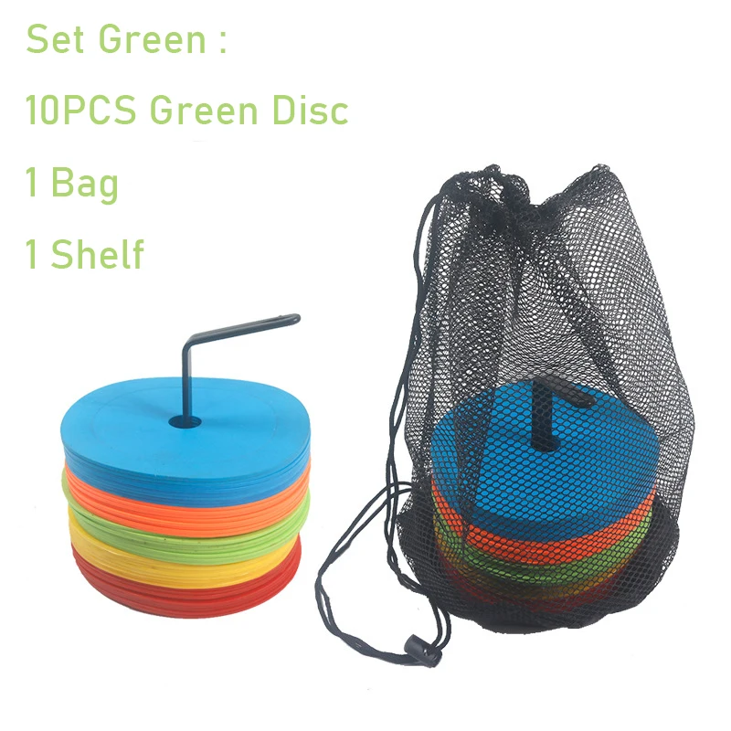Disque marqueur de cônes plats de football, 10 pièces, marqueurs d'entraînement d'agilité de vitesse de sport de basket-ball, équipement d'entraînement Portable indéformable