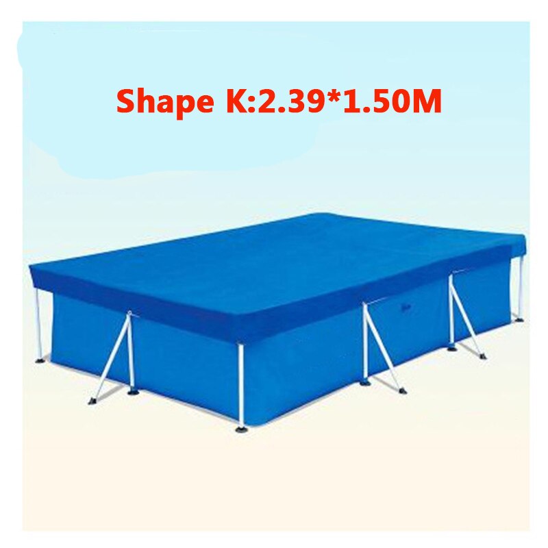 Swimming Pool Cover Mat Piscinas Ground Pool Floor Cloth Large Size Cloth Lip Cover Dustproof Foldable UV Resistant Pool Mat: K