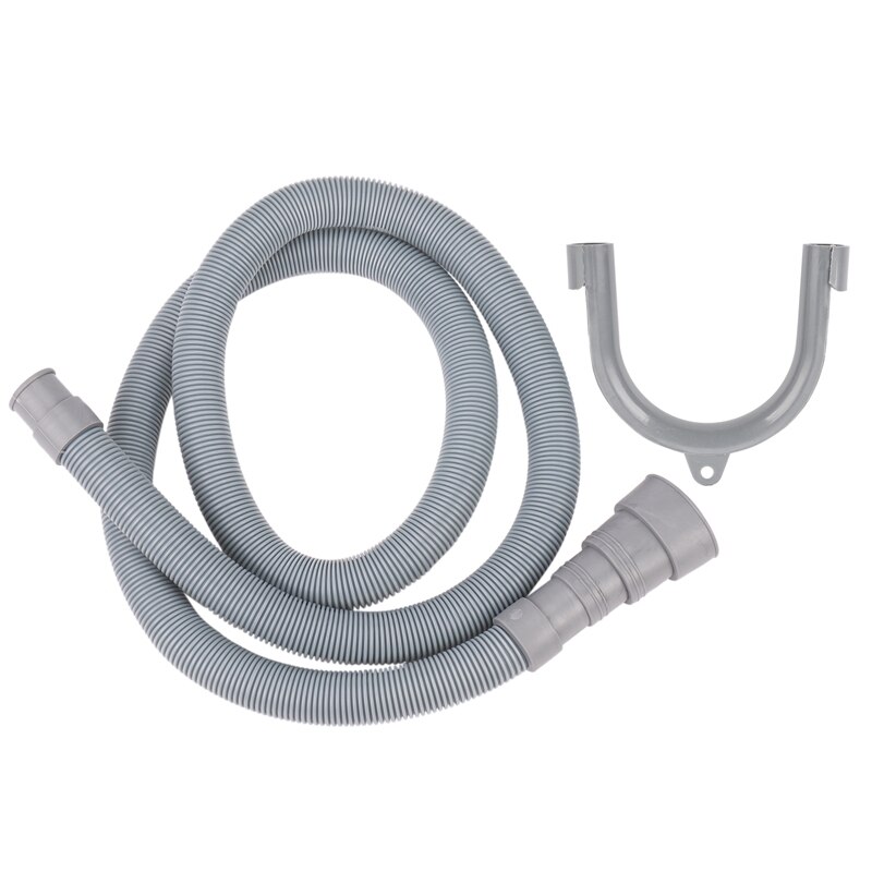 1.5M 5ft 59 inch Machine Dishwasher Drain Hose Extension Washing Pipe with Bracket Set