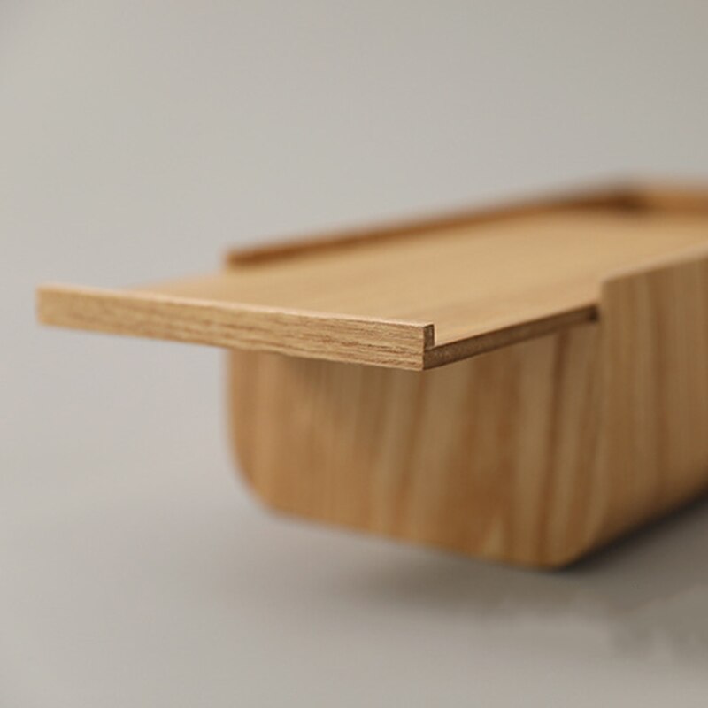 Walnut wood tissue box home paper table desktop storage box simple living room tissue box