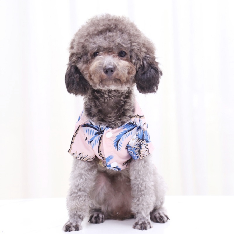 Ropa de verano para perros, camiseta fresca de playa de estilo Hawaiano para perros y gatos, camisetas transpirables para perros, disfraces para perros Chihuahua, ropa para cachorros