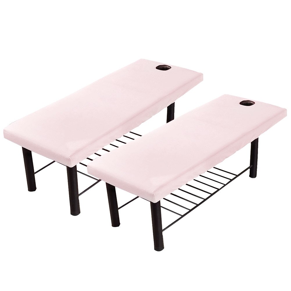 Elastisk massagebriks allround wrap forpart huldæksel genanvendeligt salonsengelagen firkantet hovedmonteret polyester blødt solidt