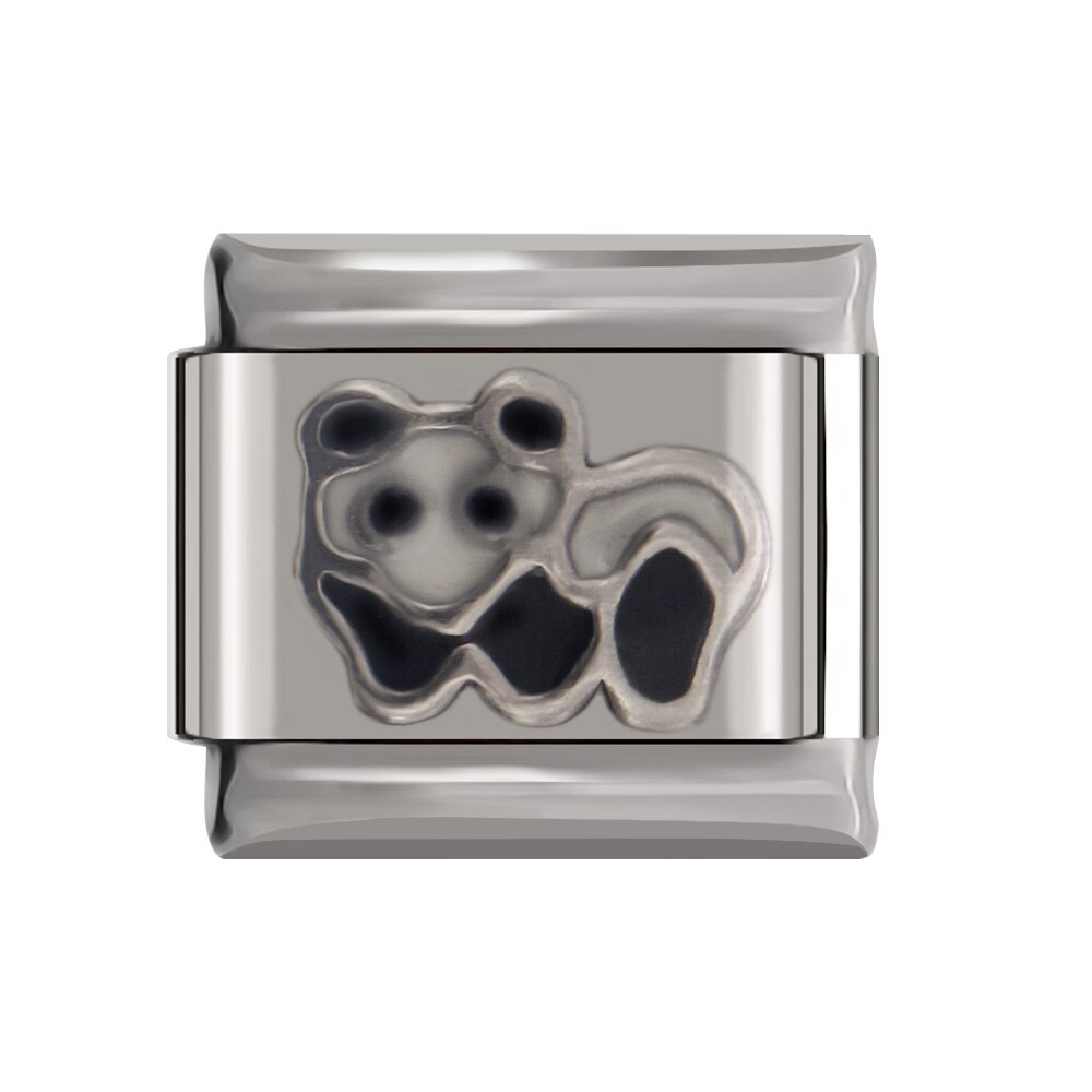 Hapiship Original Daisy Cross Football Star Charm Links Fit 9mm Bracelet Stainless Steel DIY Making DJtop66: E4