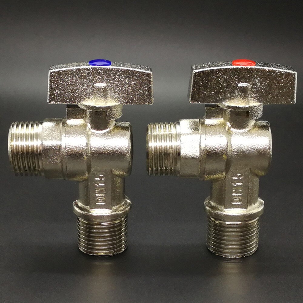 Spherical Core Triangular Valve Copper Electroplated Large Flow Switch DN15 DN20 1/2" 3/4" Cold and Water Gas Copper Ball