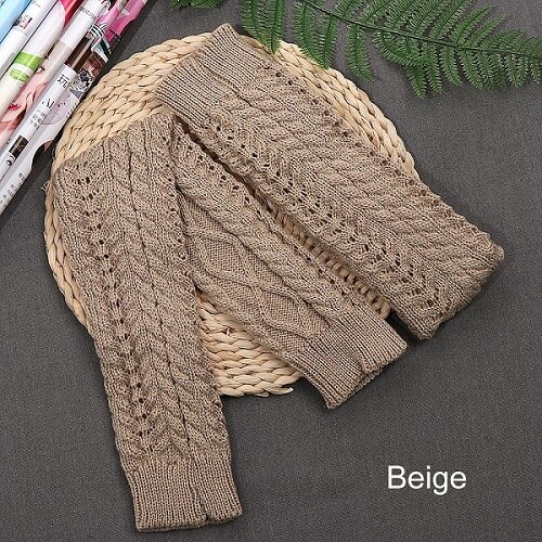 Winter Gestrickte Häkeln Knie Hohe Lang Strumpf Frauen sexy Oberschenkel Hohe Strumpf bleibe hoch Beinlinge Stiefel Leggings Collant Femme: Brige
