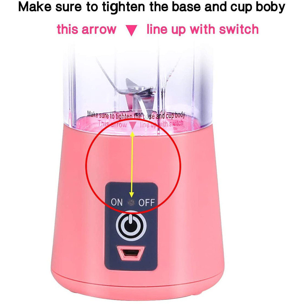 Håndholdte juicere elektrisk usb-opladning smoothie blender maskine mixer juice kop og hjemmelavet blender knust mad til børn