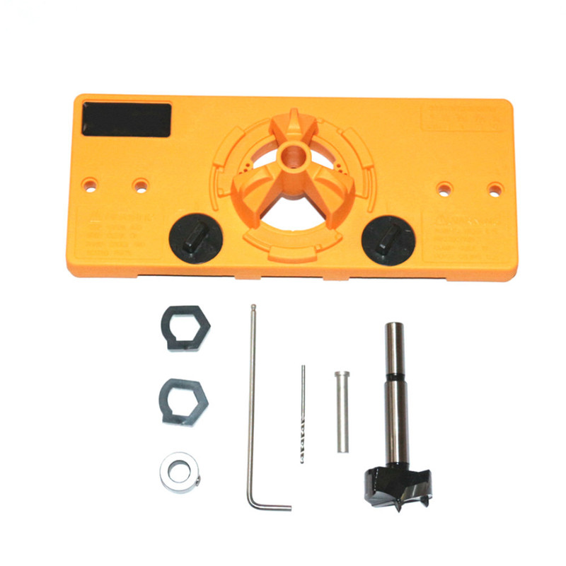 35mm Hinge Jig Hole Drill Guide Hole Locator Forstner Bit Wood Cutter Kitchen Cabinet Door Hinges Carpenter Woodworking Tools