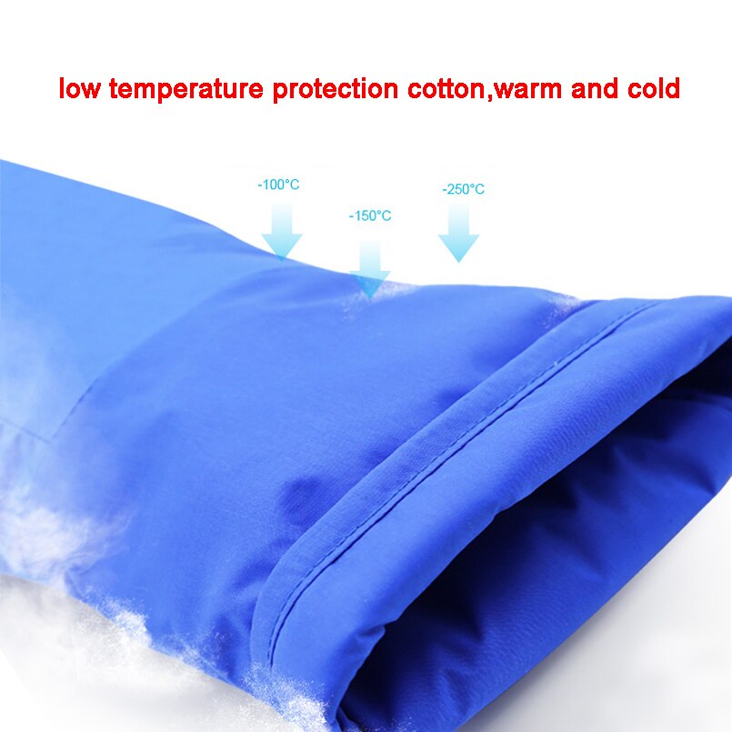 CK Tech. 250 Degree Hypothermia 38cm Protective Gloves Liquid Nitrogen Safety Glove Cold Protection Waterproof Frostbite Gloves