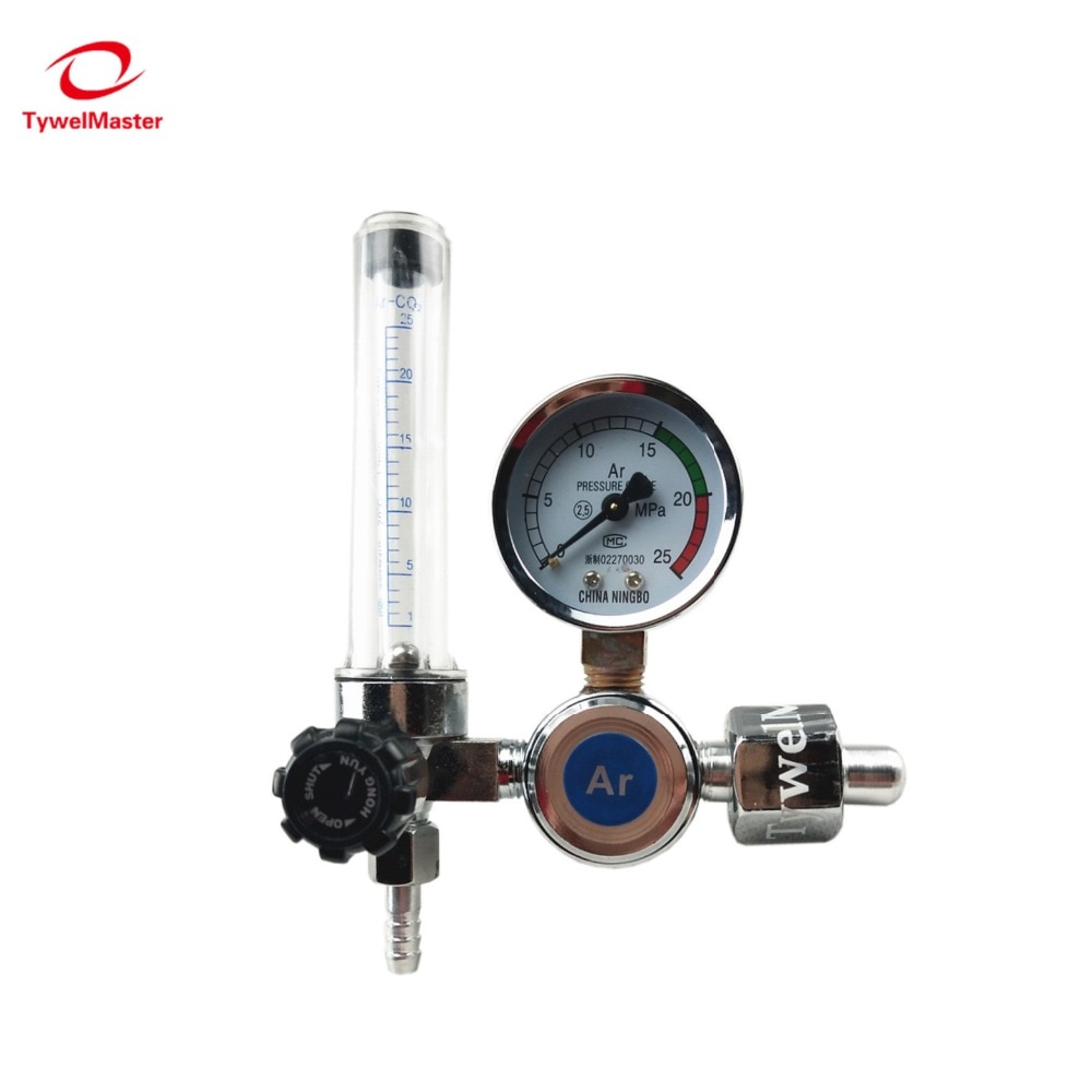 Argon Regulator 0-25 Mpa Manometer Argon CO2 Helium Stikstof Flowmeter G5/8 Inlaat MIG TIG Lassen regulator
