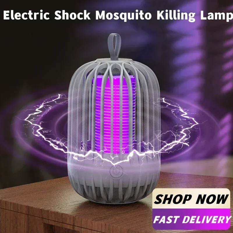 Muggenmoordenaarlamp Usb-Lading Elektrische Schok Muggenmoordenaar Anti Muggenlamp Ongediertebestrijdingslamp (Geen Batterij)