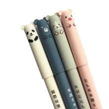 4 Stks/partij Leuke Piggy Panda Neutrale Borstel Gel Inkt Pen Relatiegeschenk School Office Supply