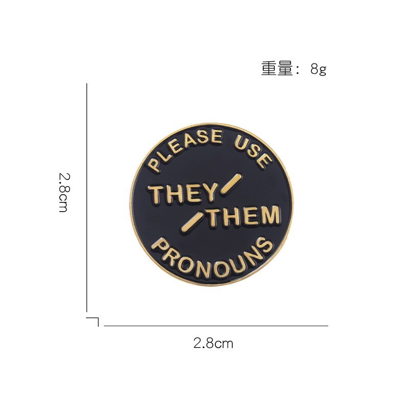 Broches rondes et noires en Denim pour l'éducation des enfants, broches à revers pour vêtements, , veuillez les utiliser