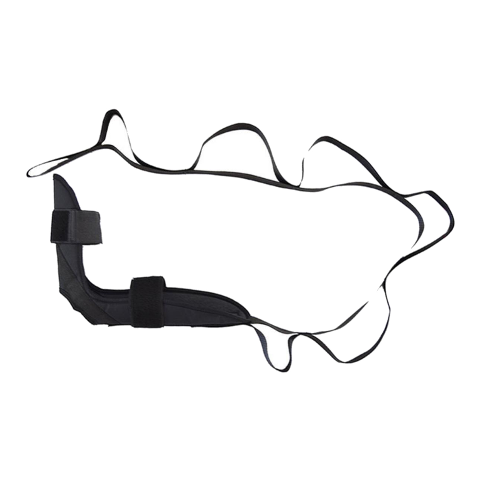 155cm Yoga Stretching Belt Foot Stretcher Calf Tendonitis Ankle Strap Band Yoga Stretch Strap Calf Leg Foot Flex Stretcher: black