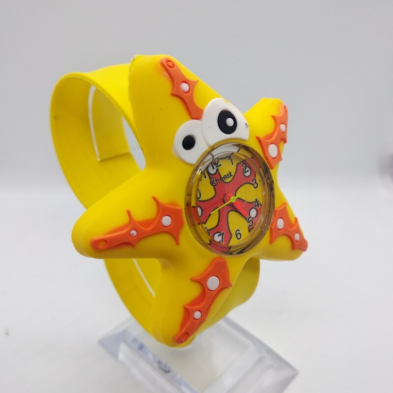 Combineren verschillende dieren Bloem Lieveheersbeestje Kids Slap Horloge Sport Pat Horloges Voor Kinderen Student Baby Cadeau Kind Horloges: 8