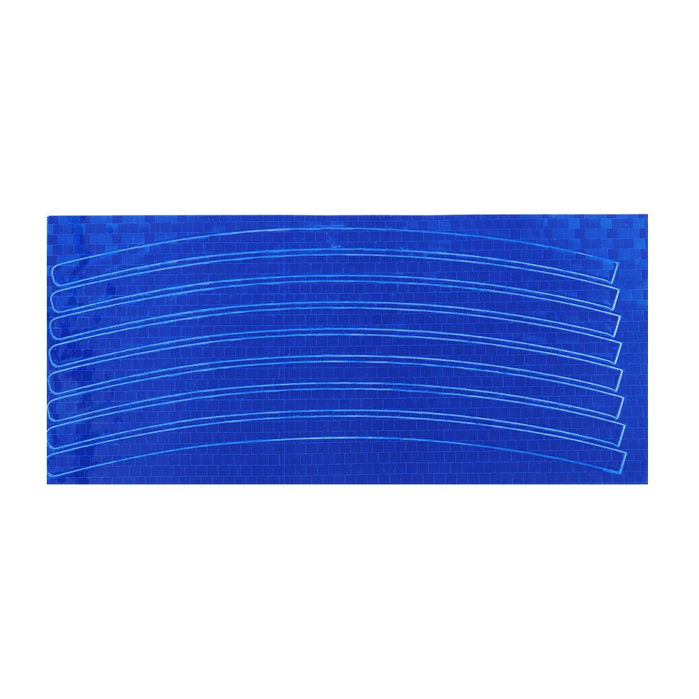 Samochód motocykl jazda na rowerze reflektor rowerowy naklejki fluorescencyjne felgi odblaskowe naklejki naklejka akcesoria: Niebieski