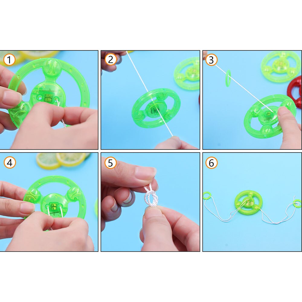 Flashing Flywheel Classic Luminescent Toy For Boys Girls High-speed Rotating flywheel