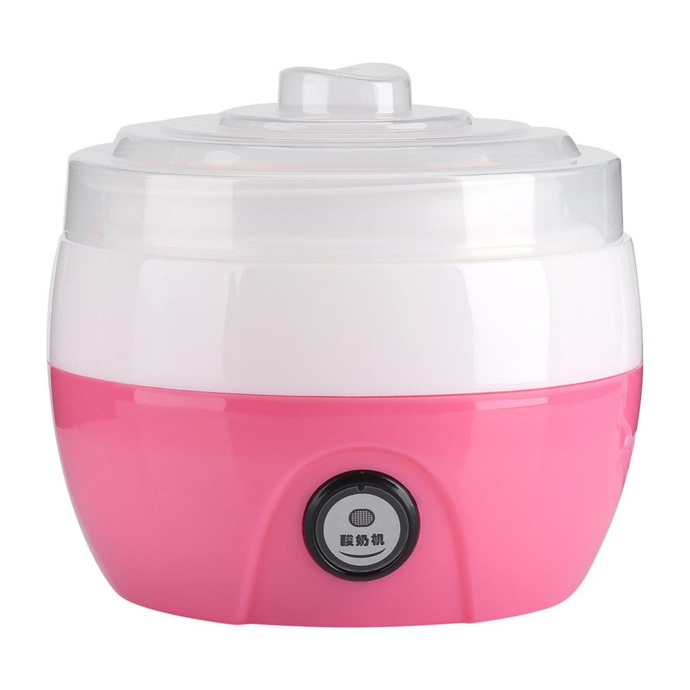 1L Yogurt Maker Household Electric Automatic Yogurt Maker Machine Plastic Liner Yoghurt DIY Tools Kitchen Appliances: Pink