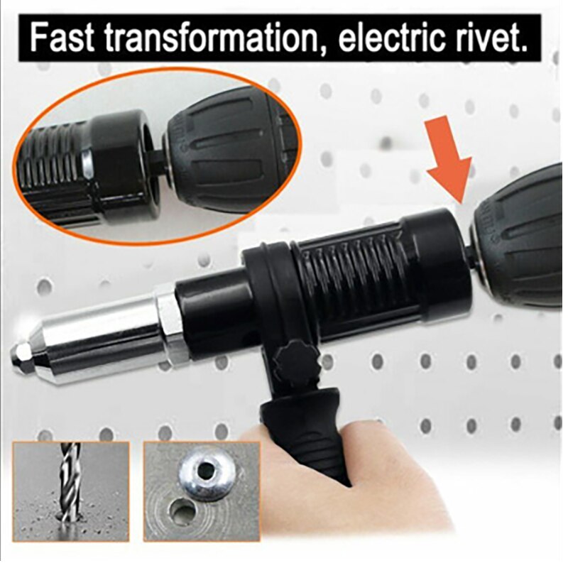 Rivet électrique sans fil, outil de rivetage d&#39;écrou, perceuse de rivetage sans fil, adaptateur Insert d&#39;écrou, outil multifonction à ongles, Rivet automatique
