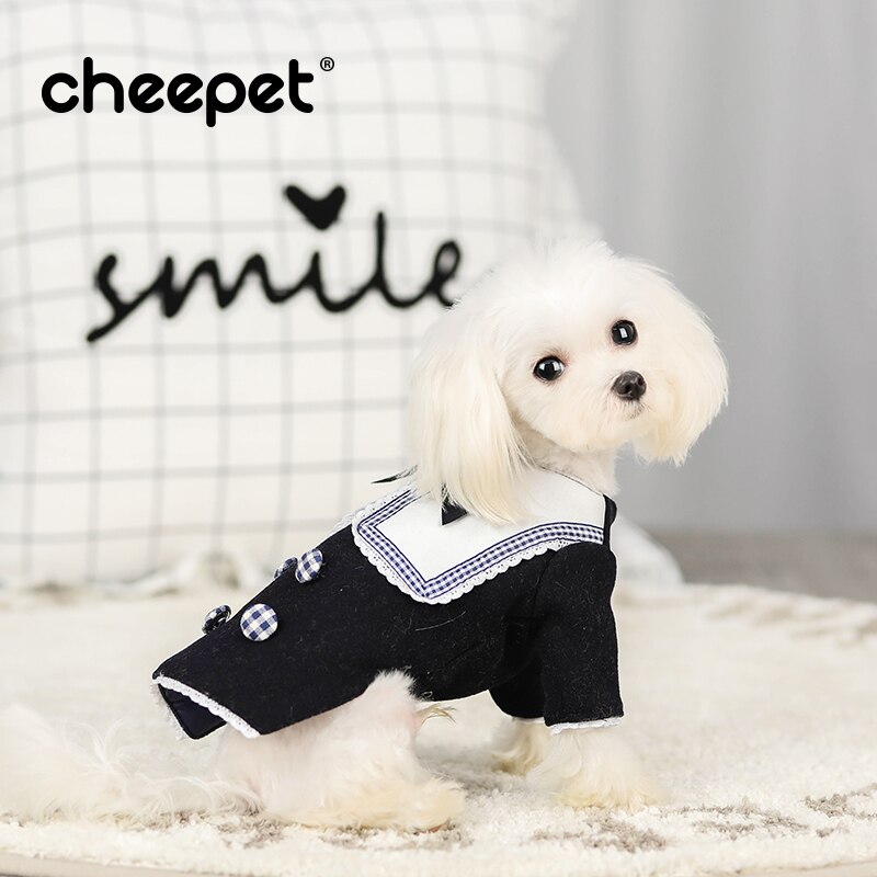 Abrigo de Mascota para perro, ropa de estilo pijo