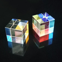 Prisme en Cube enseignement du verre optique, prisme de 15*15*15MM le spectre lumineux à Triple physique