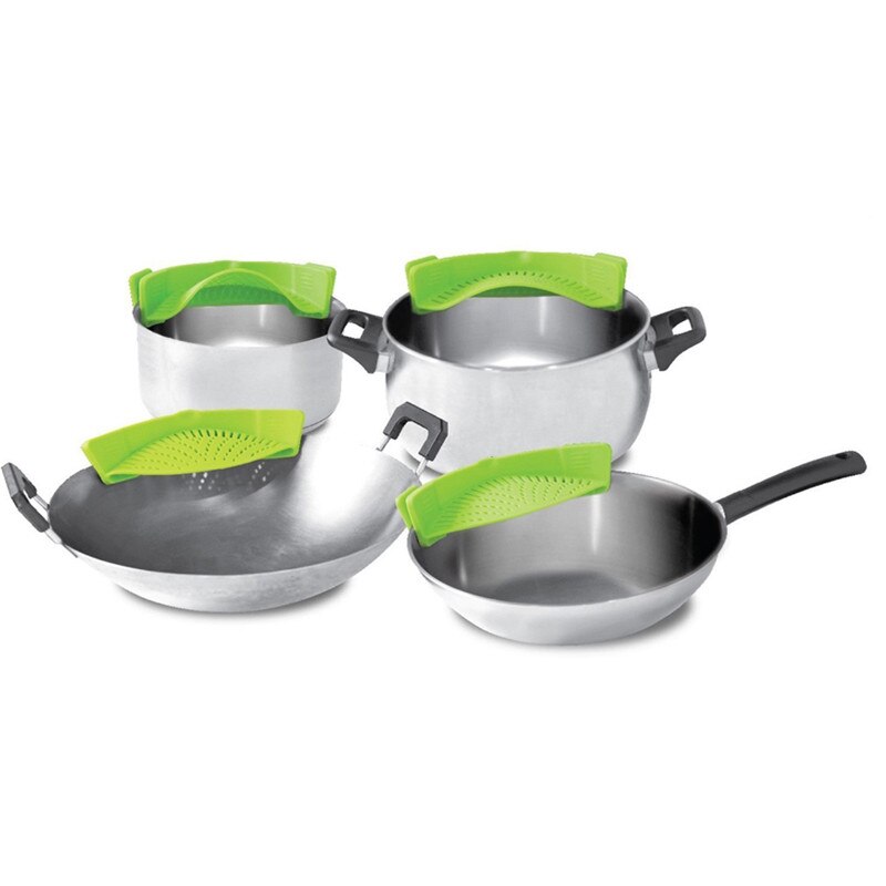 Silicone Pan Strainer Pan Strain Clip-on Pasta Food Convenience Various Colors Draining For Kitchen Tools