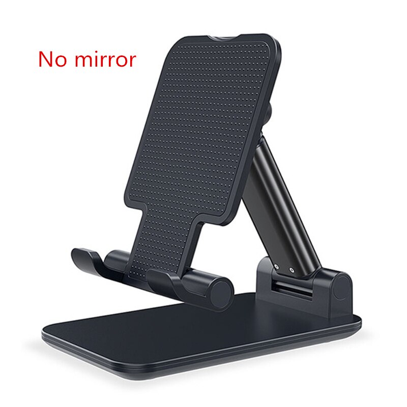 Support de bureau en métal pliable pour téléphone portable, réglable, pour iPhone, iPad,: Black Color