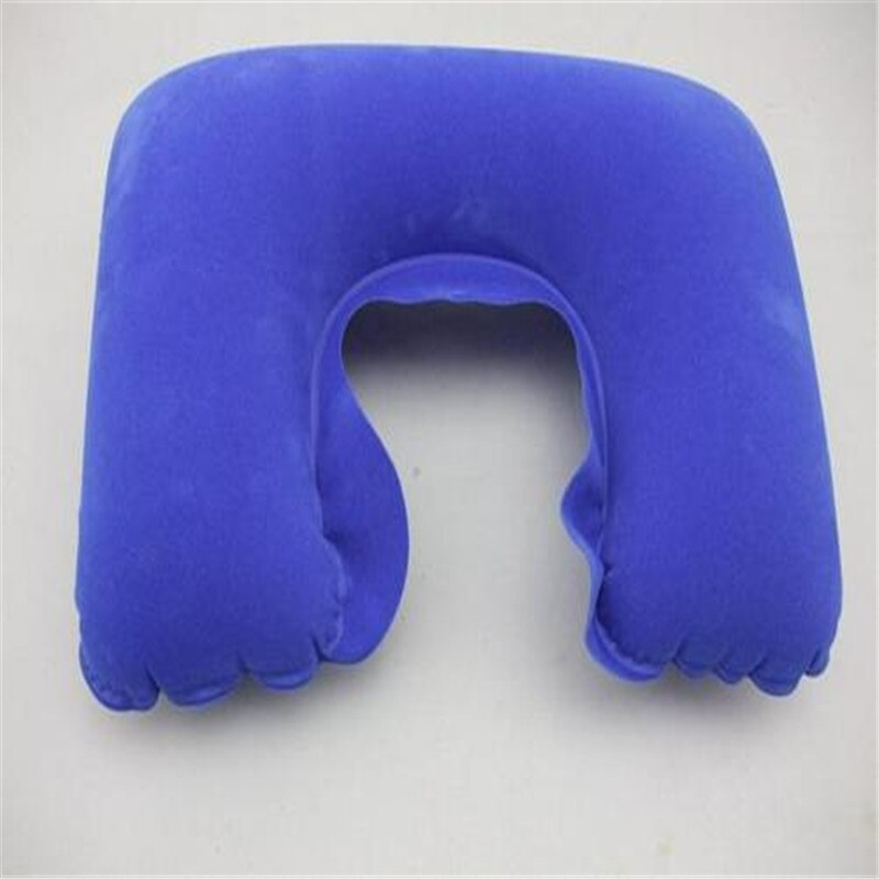 Reizen Vliegtuig Kussen Nek Kussens U Kussen Auto Flight Travel Soft Opblaasbare Neksteun Kussen Ondersteuning Comfortabele: Royal blue