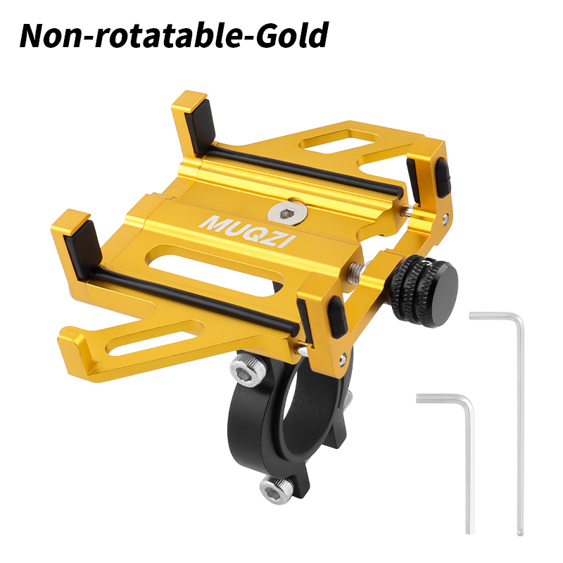 ​ ​ MUQZI Soporte para teléfono para bicicleta Soporte universal para manillar de motocicleta Soporte para teléfono celular 360 ° Rotación para Smartphone de 4,5-7 Pulgadas: Verde