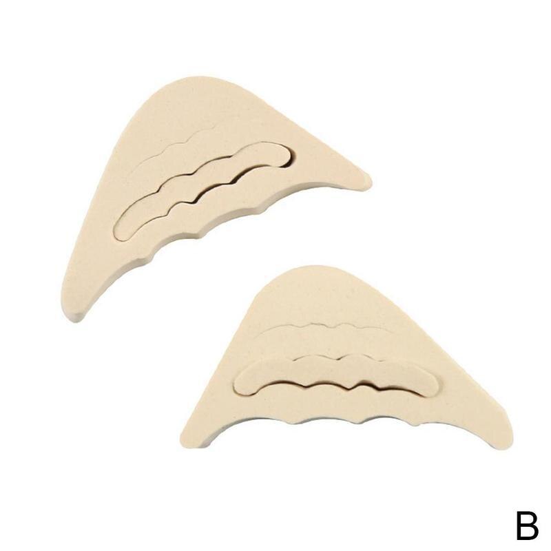 Almohadillas puntiagudas para mujer, zapatos de tacón alto, medio puntera delantera, Protector de código, almohadilla amortiguadora para el dolor, relleno frontal N7S3, 1 par: B