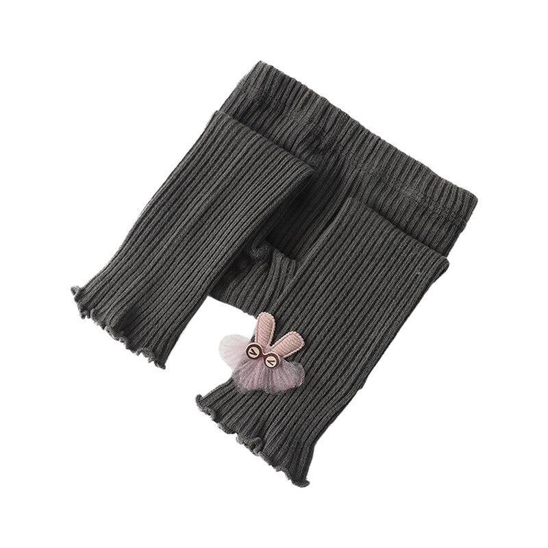 Leggings d'automne à fleurs pour enfants, vêtements tricotés pour bébés filles, bas brillants à la cheville,: DH / L