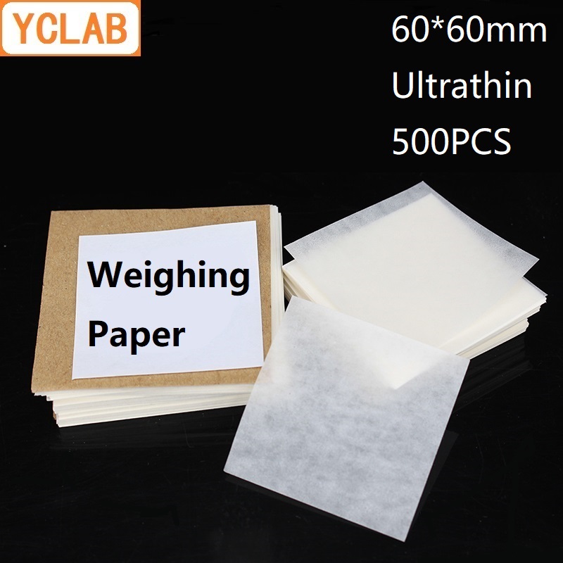 Yclab 60*60 Mm Wegen Papier Vierkante Ultradunne 500 Stks/pak Laboratorium Chemie Apparatuur