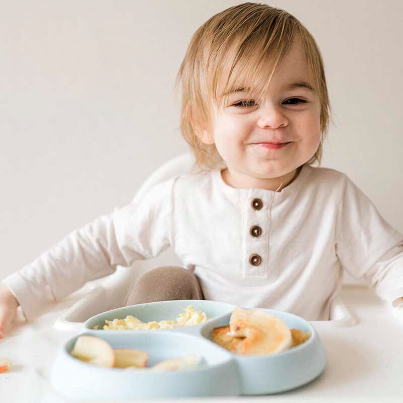 Placas de succión para bebés, manteles individuales de silicona para niños pequeños que se adhieren a bandejas de silla alta y platos de mesa