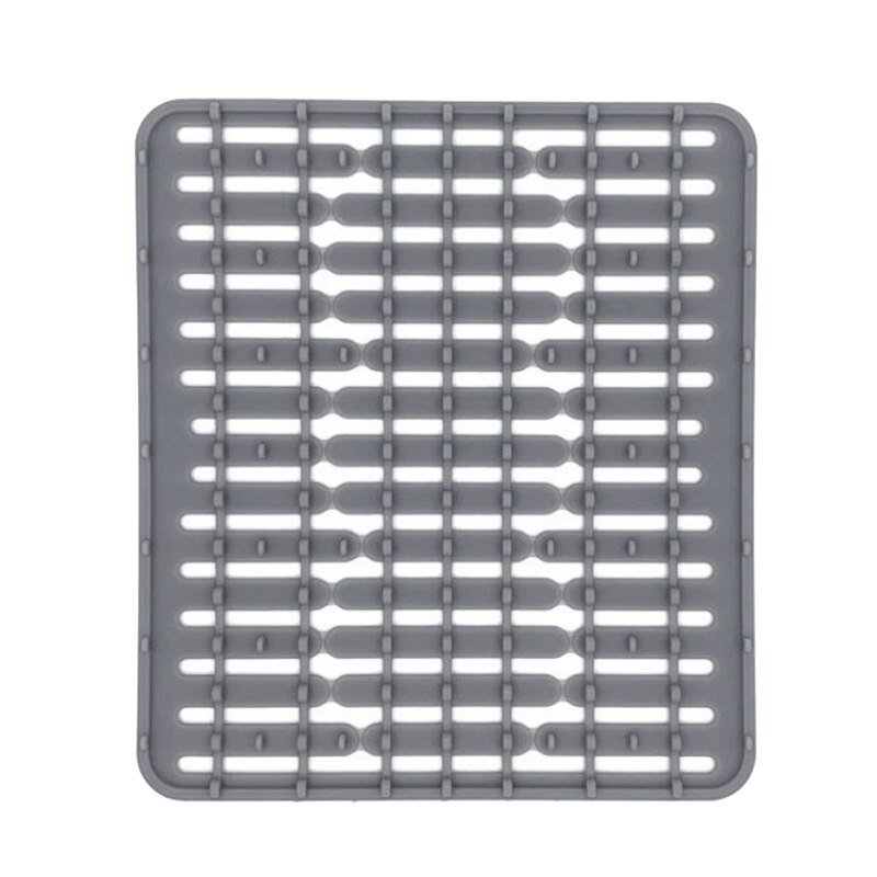 1 Pcs Silicone Sink Mat Drain Mat Kitchen Sink Mat Multifunctional Wash Basin Mat Water Filter Mat,Gray: Default Title