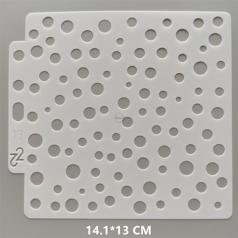 (26 stilarter) geometri grafik stencils maling prægning gør-det-selv scrapbooking materiale kort skabeloner papir album håndværk: Lilla