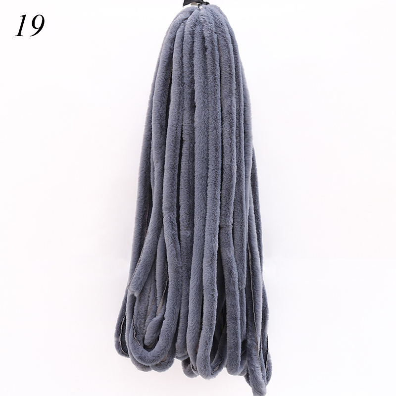 1M Kunstmatige Konijnenbont Lint Tapes Diy Kleding Naaien Pluizige Bekleding Trimmen Stof Woondecoratie Faux Bont Naaien Kostuum cra: 19