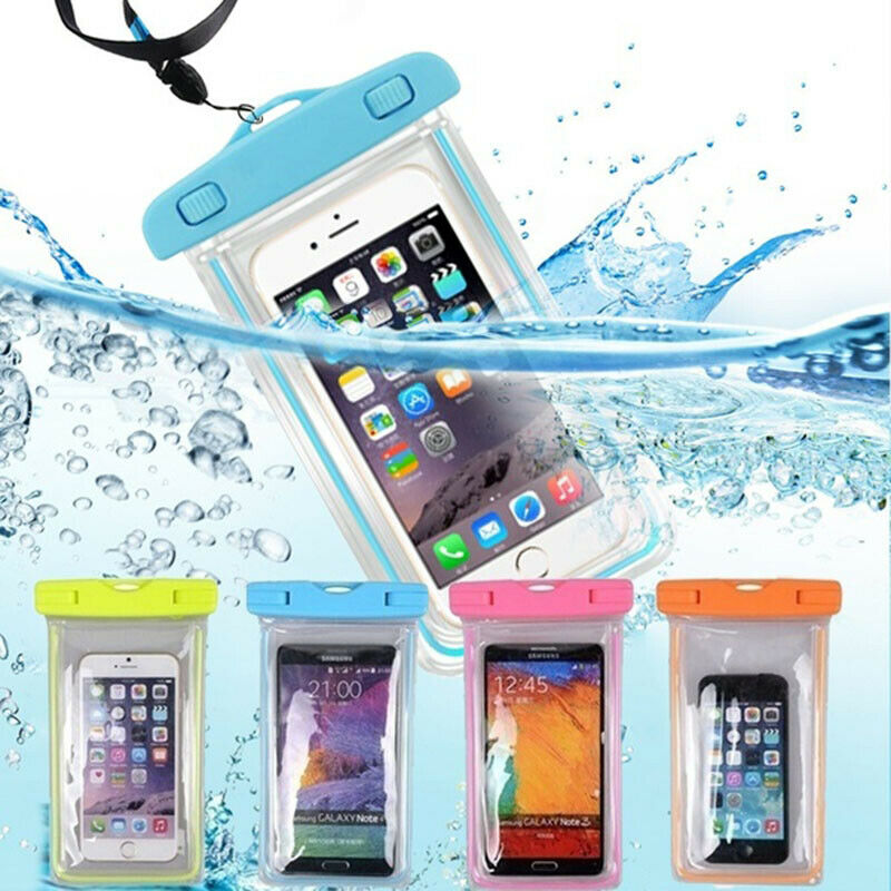 Été lumineux étanche poche natation Gadget plage sac sec housse de téléphone Camping ski support pour téléphone portable 3.5-6 pouces