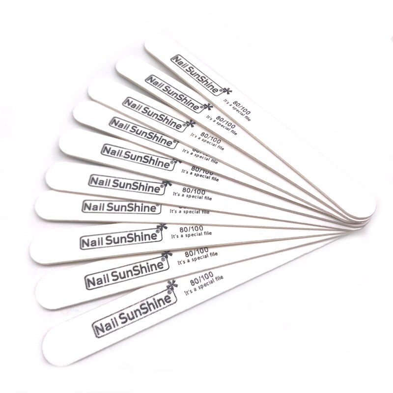 Arquivo de unha profissional 100/180/240/320 lixa arquivo de lixa de lixa arquivo de polimento unhas moagem equipamento manicure arquivo: 80-100(10pcs )